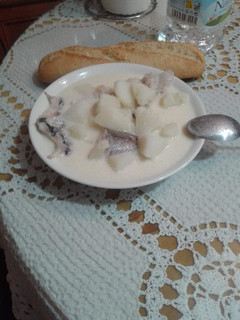 Una foto de Pescada en blanco