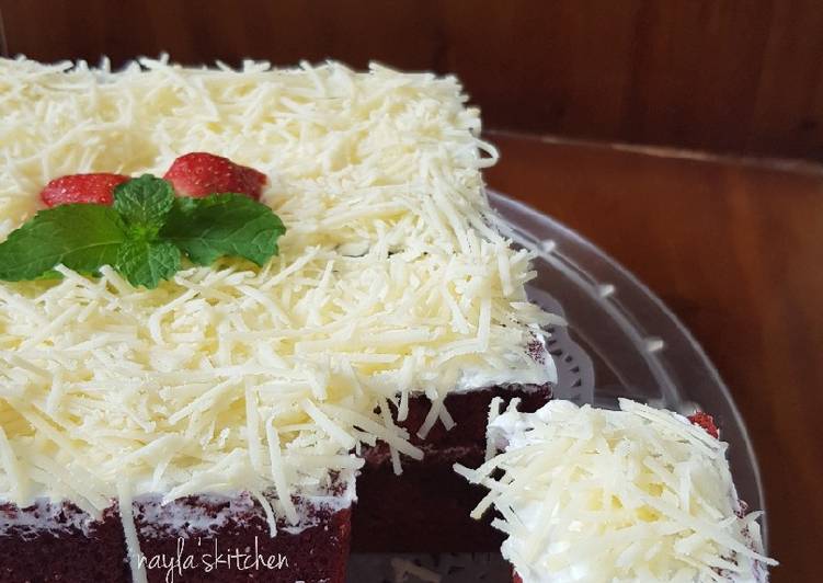 Brownies Red Velvet Kukus