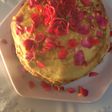 Mille-crêpe fraise rose rouge