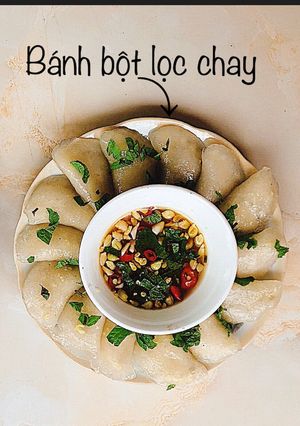 Hình của món Bánh bột lọc chay.