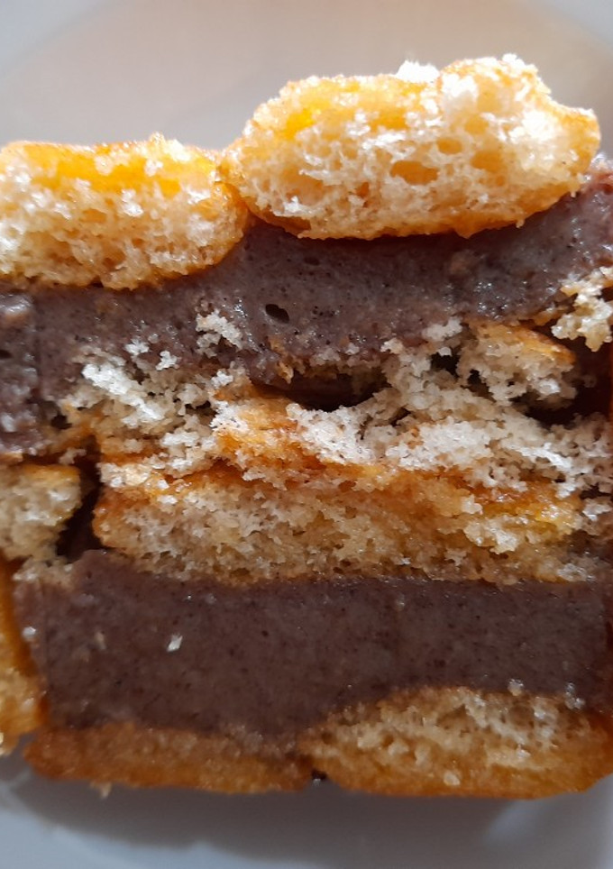 Una foto de Postre económico de chocolate y vainillas
