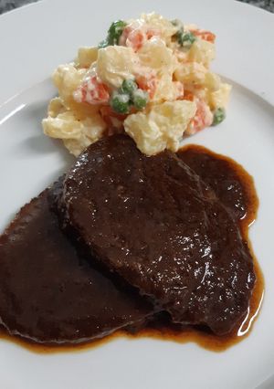 Una foto de Asado Negro como lo hace mi papá