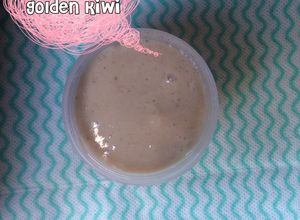 Foto resep Puree Banana + Golden Kiwi (MPASI 6+)