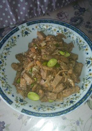 Foto resep Oseng oncom pete