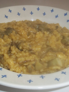 Una foto de Risotto de corazones de alcachofas