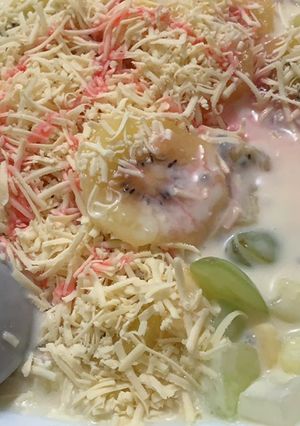 Foto resep Salad buah yakult