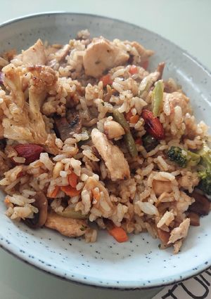 Una foto de Arroz Salteado
