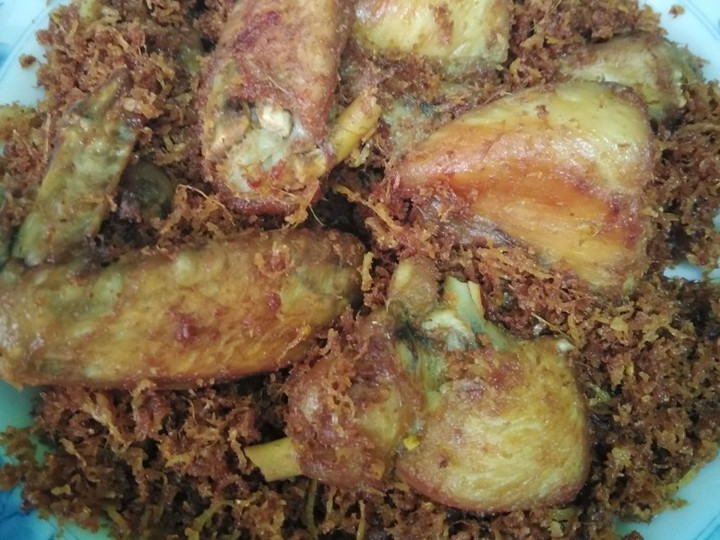 Resep Ayam goreng bumbu srundeng Anti Gagal