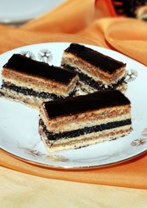 Mákos-diós zserbó recept fotója