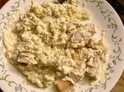A picture of italian alfredo sauce
