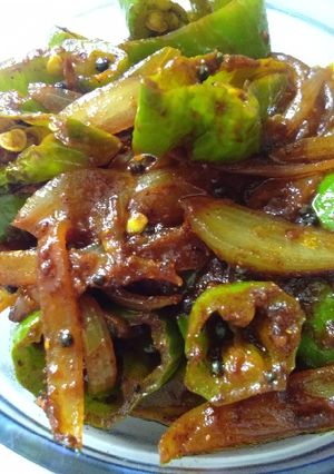 A picture of Chilli vegetable.