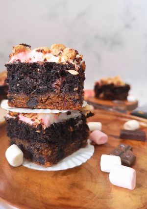 Foto resep 122. S'mores Choco Cookie Brownies