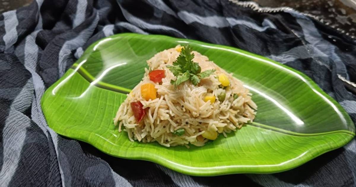 Veg. Vermicelli upma Recipe by Heena Jani - Cookpad