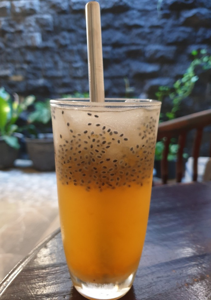 Foto resep Es Jeruk Selasih