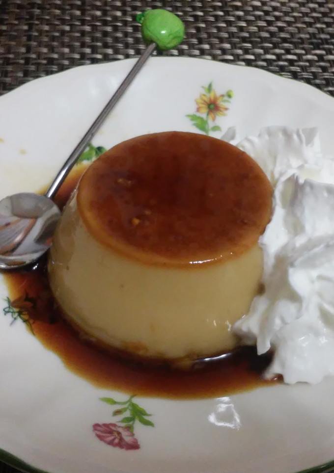 Una foto de Flan de café