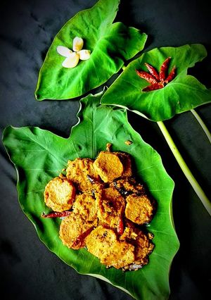 কচুর দম। রেসিপির প্রধান ছবি