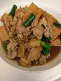 Stir-Fried Pork Slices with Braised Tofu (Low-Carb Keto Meal) (Home-Style Dish)