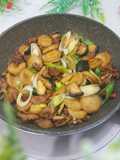 Tumis Ayam Jamur Eryngii(King Oyster Mushroom)