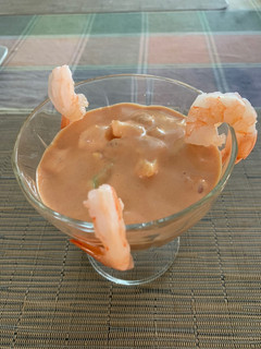 Una foto de Cocktail de langostinos