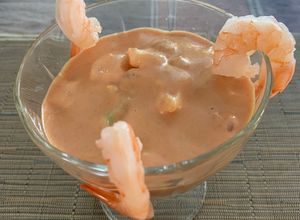Una foto de Cocktail de langostinos
