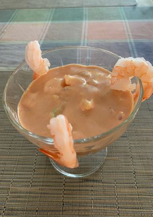 Una foto de Cocktail de langostinos