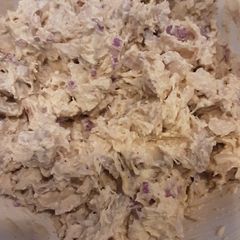 A picture of Joes` chicken salad my way.
