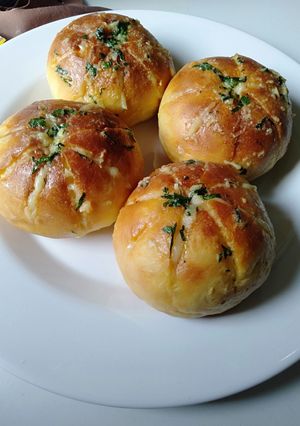 Foto resep Chicken Korean garlic cheese bread