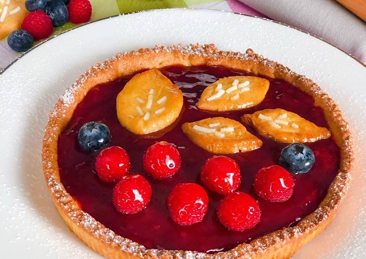 Crostata alla marmellata di lamponi