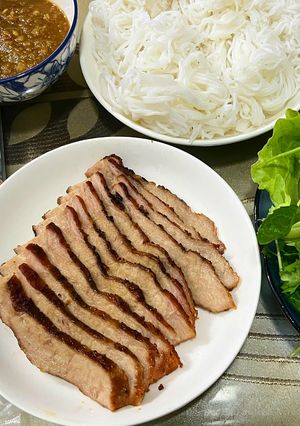 Hình của món Mắm nêm cho Bánh tráng cuốn thịt heo nướng.