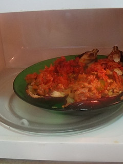 Una foto de Berenjenas rellenas