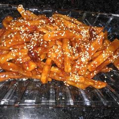 A picture of Honey chilli potato.