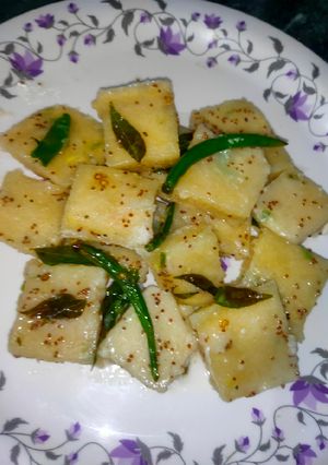A picture of Rawa dhokla.