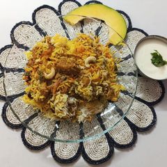 A picture of Smoky Pumpkin Dum Biryani.