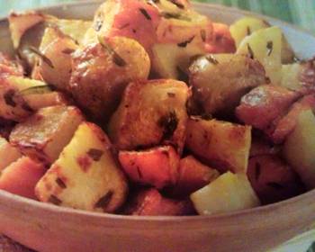 Fresh, Prepare Recipe Roasted Potatoe Medley Restaurant Style