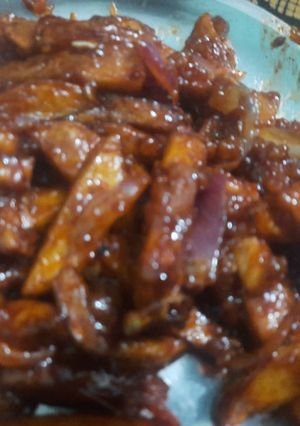 चिली पोटैटो (Chilli potato recipe in Hindi) रेसिपी मुख्य फोटो