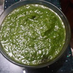 Dhania Pudina Chutney A picture of Dhania Pudina Chutney.