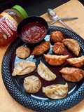 Steamed and Fried Soya Momos (Soybean Dumplings)