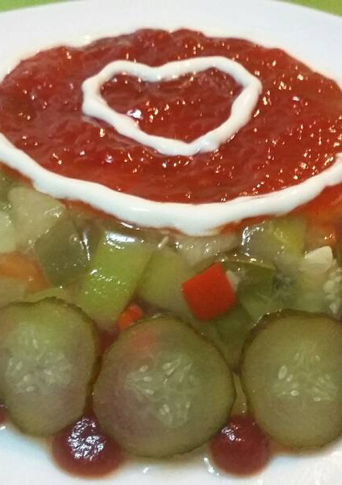 Una foto de Pastel de verduras para San Valentín