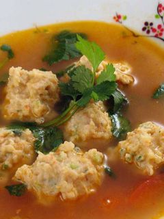 Una foto de Albóndigas de camarones