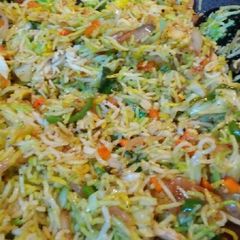 A picture of Indo-Mexican style fried Rice.