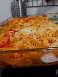 Nudelauflauf mit Tomaten & Mozzarella
