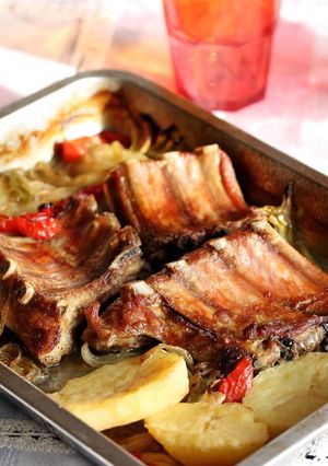 Una foto de Costillas asadas