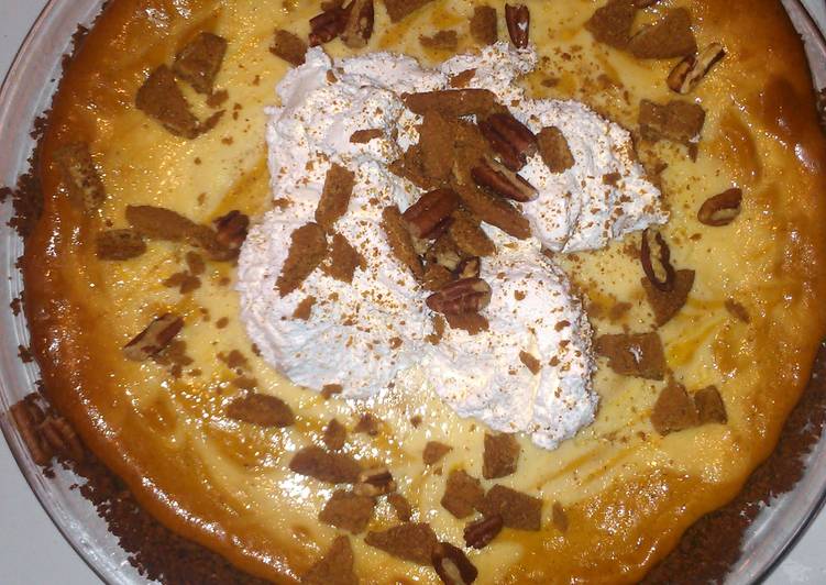 Recipe of Tasty Turtle pumpkin pie