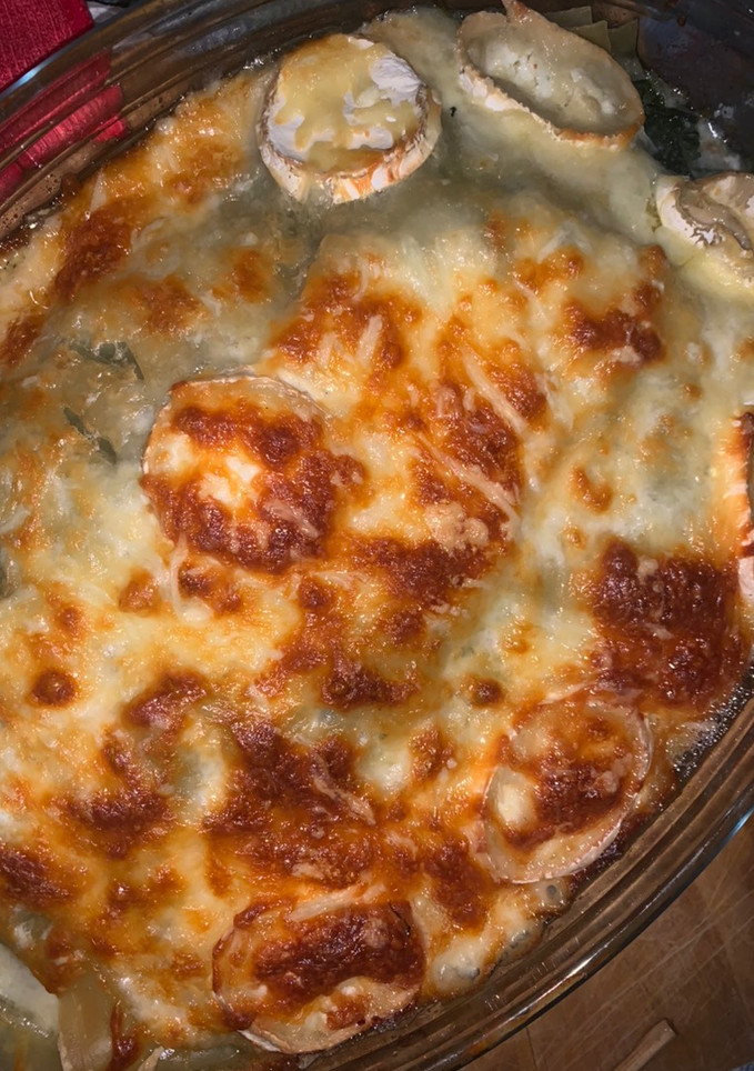 Una foto de Lasaña de espinacas y queso de Cabra