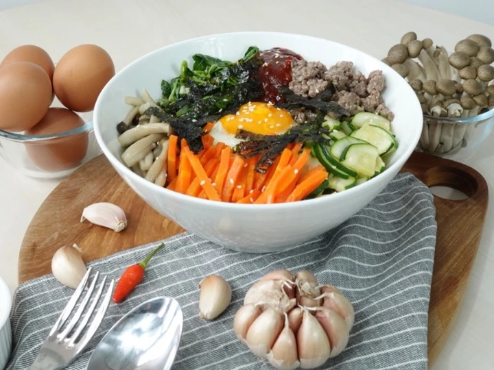 Easy Steps Prepare Recipes Bibimbap the Delicious Tasty.