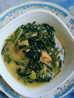 Foto resep Bobor kangkung tempe semangit