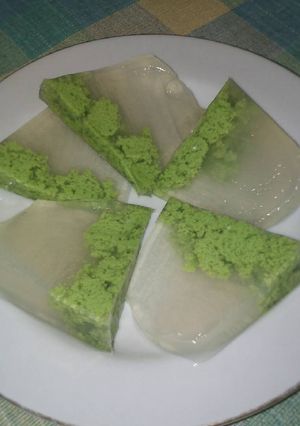 Foto resep Puding Lumut aka Agar2 Pandan