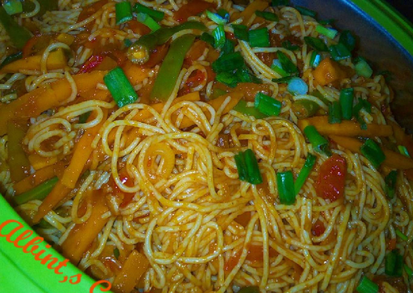 My special stire fry spaghetti