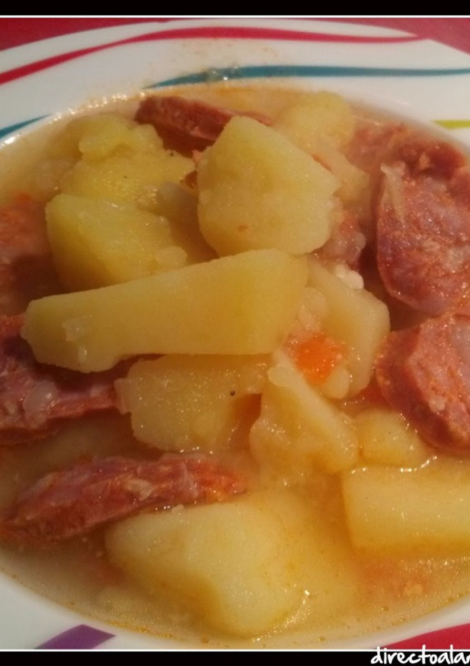 Una foto de Patatas a la riojana