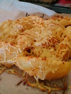 Foto resep potato wedges cheese melt